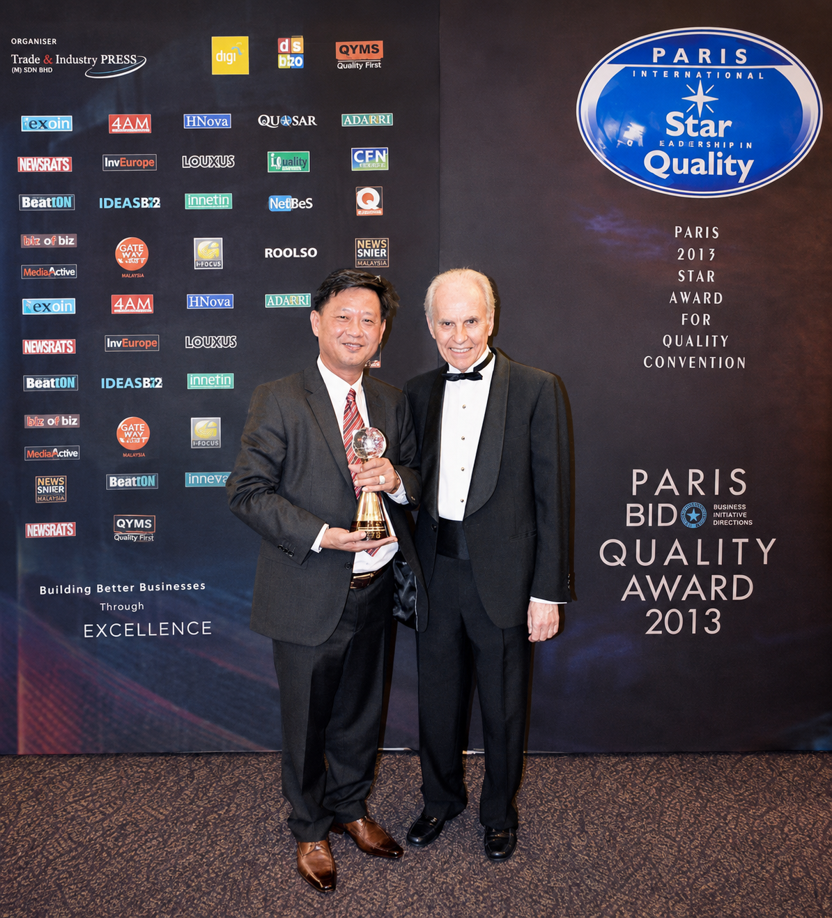 Paris 2013 International Star for Leadership in Quality Award