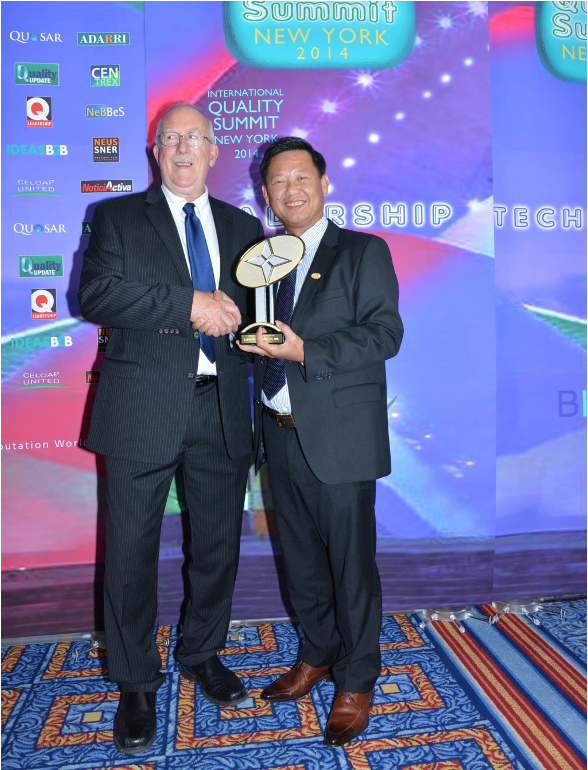 New York 2014 International Quality Summit Award